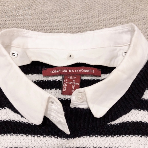 Comptoir Des Cotonnires Knitwear strip T-shirt - Picture 3 of 4